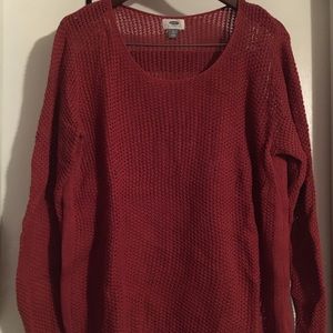 Brick Loose-knit Sweater